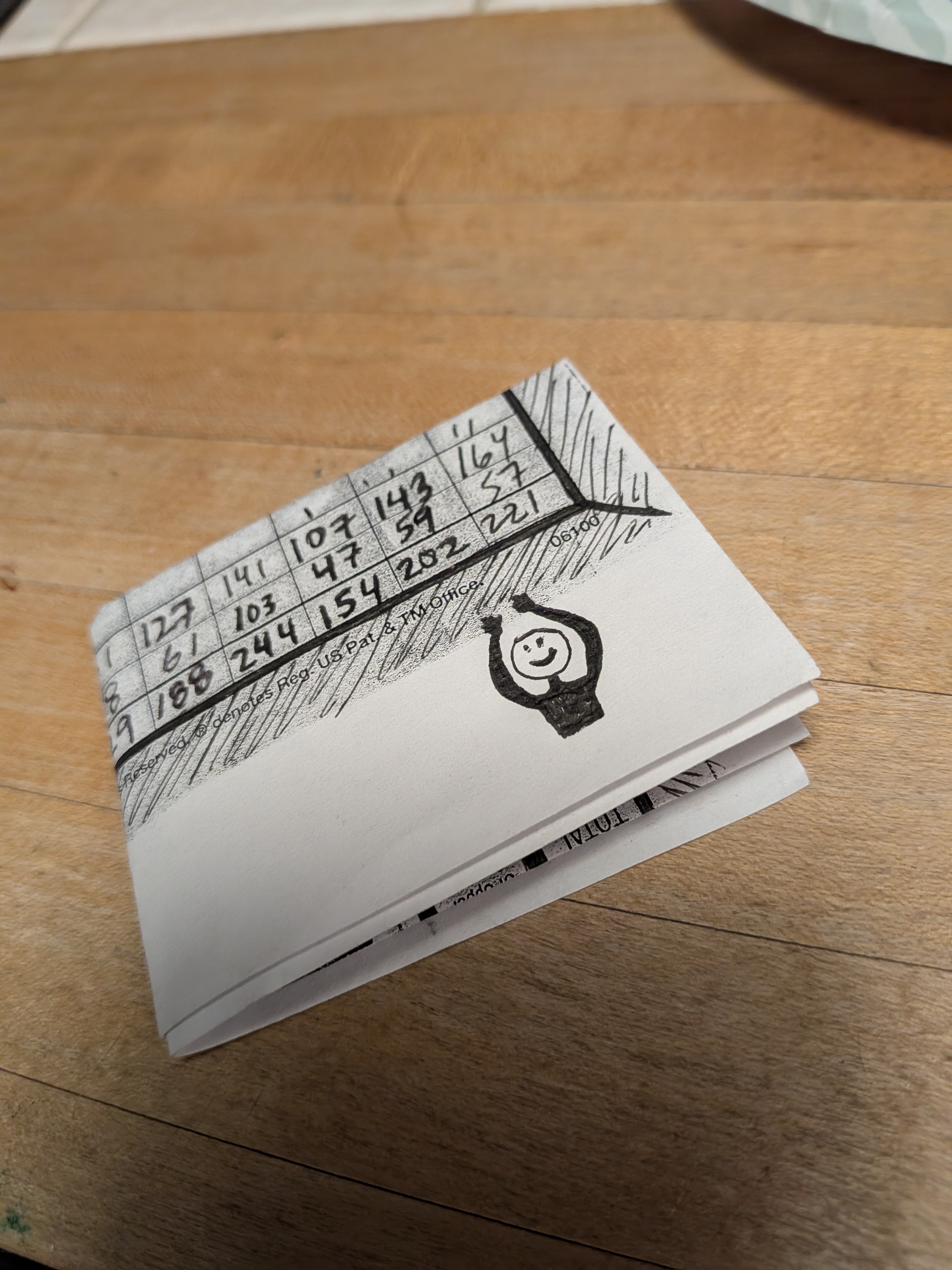 Folded sketch
